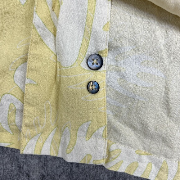 Baylor Bears‎ Shirt Mens XL Yellow Leaf Print Aureus Silk Cotton NCAA Basketball - Picture 9 of 10